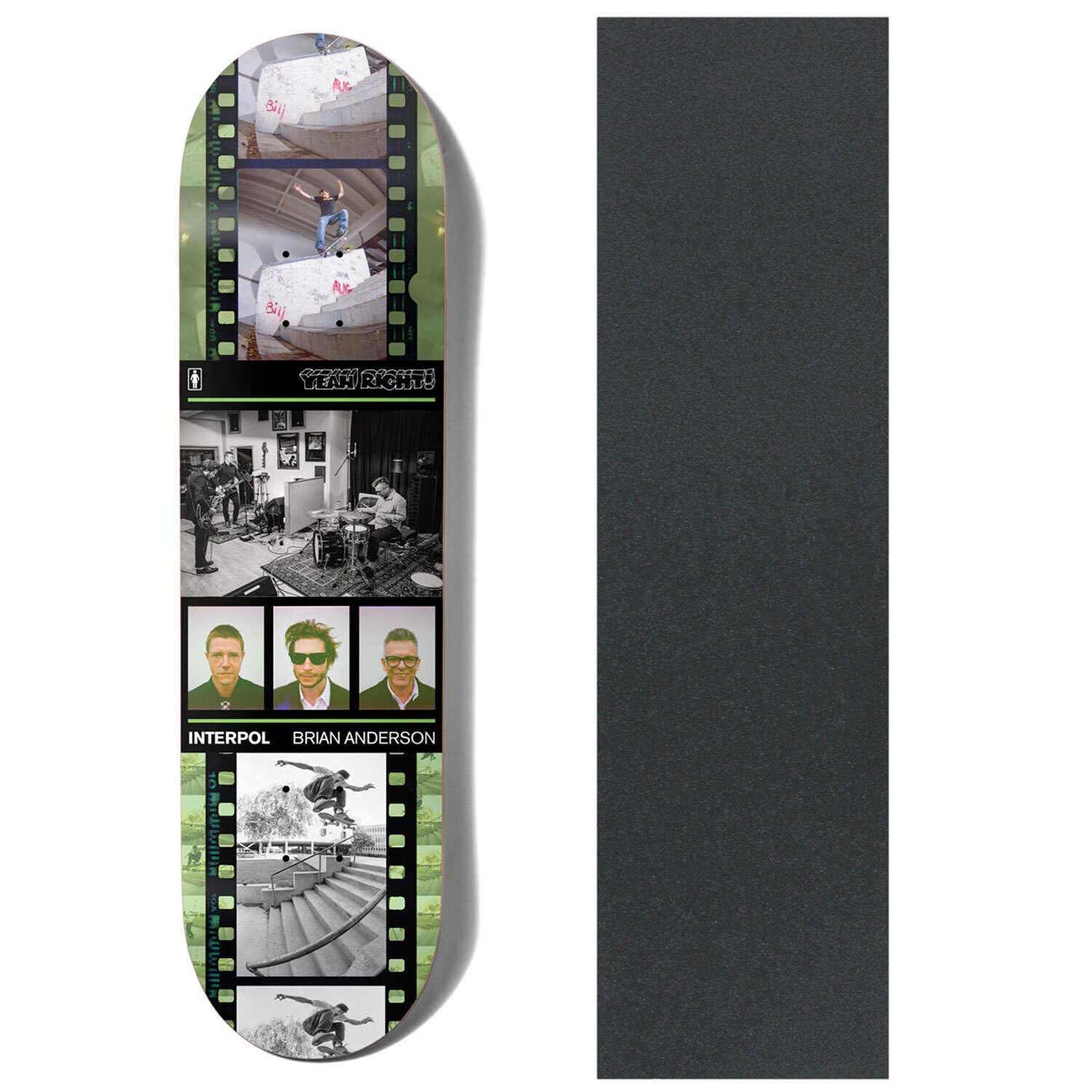 Girl Skateboard Deck Yeah Right BA Atiba Interpol 8.0