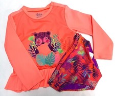 GIRLS     SET Offcorss Swim Top  Bottom Bikini Embroidery Baby Size 18 Months