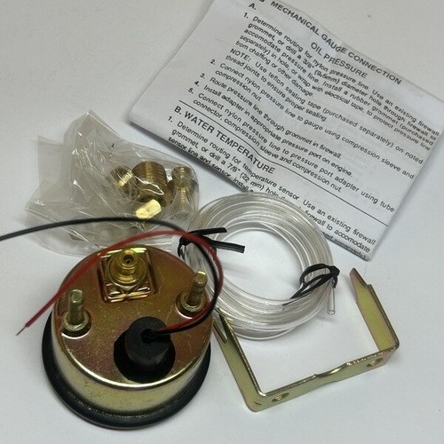 Mechanical oil pressure gauge 0-100 PSi Speco Performance 52mm 2" black 533-16 - Picture 3 of 5