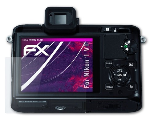 atFoliX Verre film protecteur pour Nikon 1 V1 9H Hybride-Verre - Photo 3/5