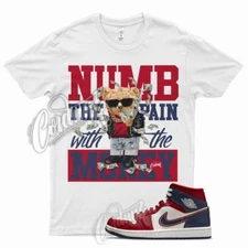 NUMB T Shirt for J1 1 Mid SE USA Gym Red Sail Light Iron Ore Midnight Navy 5