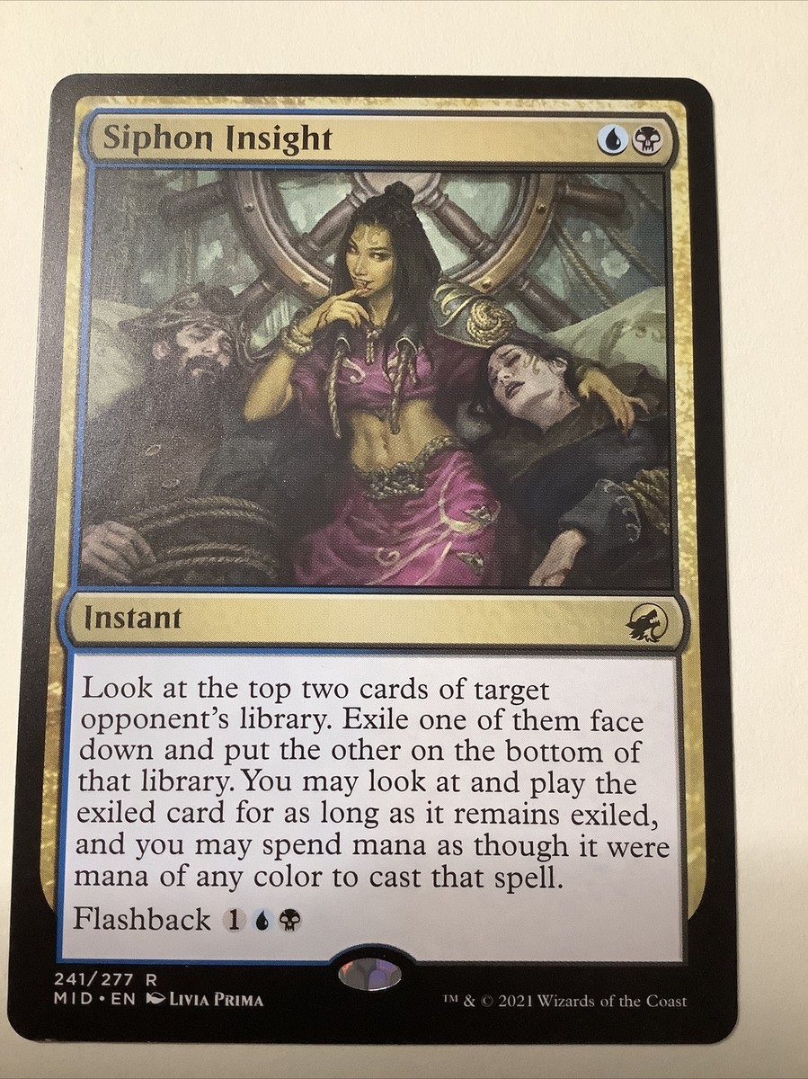 MTG MID: Siphon Insight (Instant) Regular Rare 241/277 MTG MID: Siphon Insight (Instant) Regular Rare 241/277