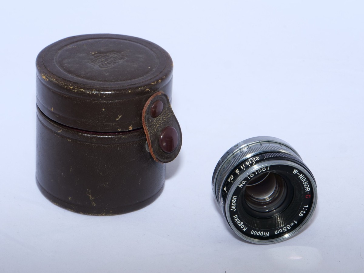 Nikon LTM Nippon Kogaku Nikkor-W 3.5cm f1.8 W-A lens Leica mount