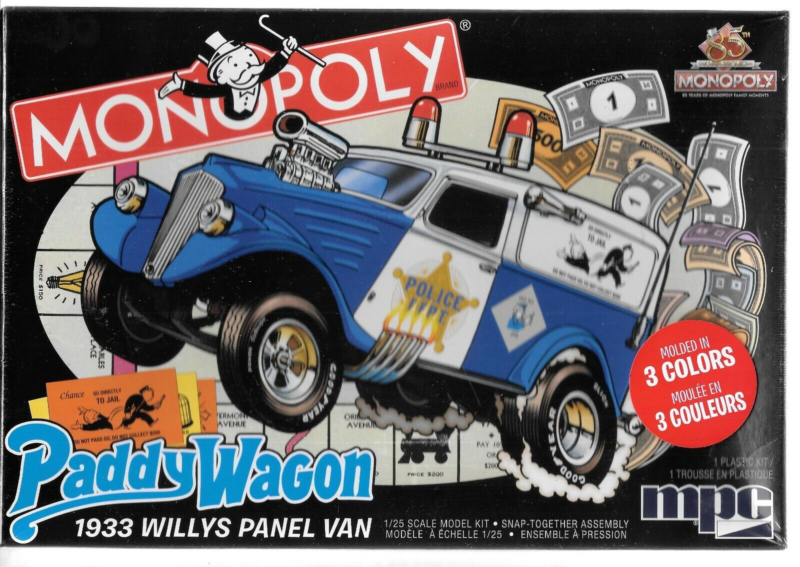 MPC 1933 Willys Pannello Furgone, Monopoly Paddy Carro IN 1/25, Snap It Kit 924