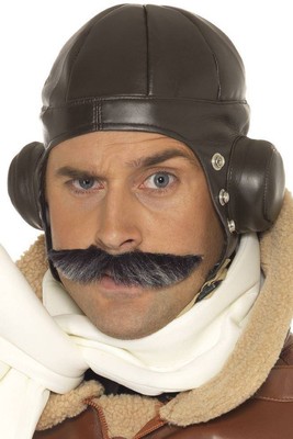 WWII 1940s Aviator Pilot Flying Helmet 