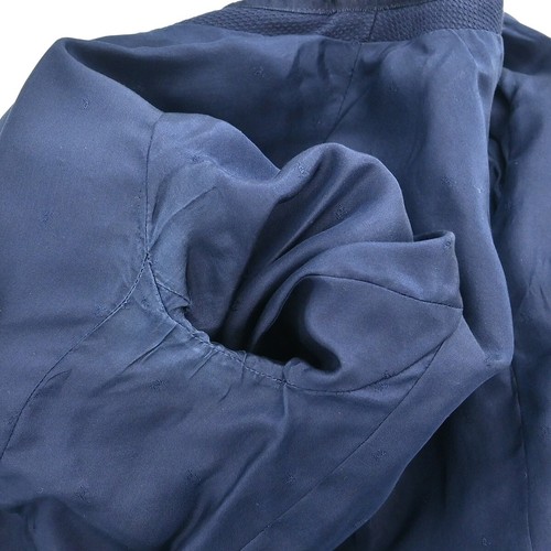 Chanel Setup Suit Collarless Jacket Skirt Navy P294 #38 164917 - Picture 7 of 12