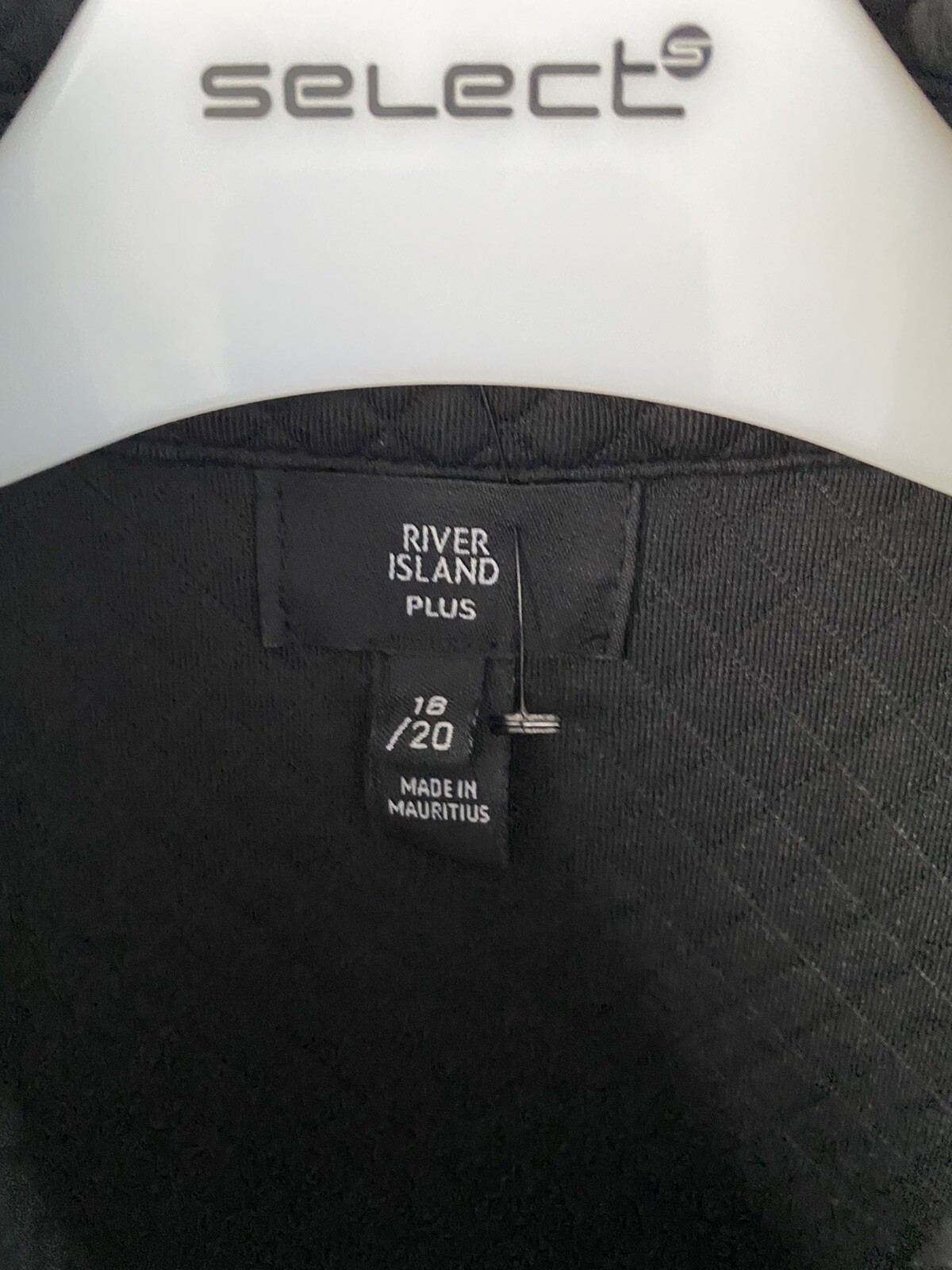 river island black lightweight quilted shacket 182022 eBay