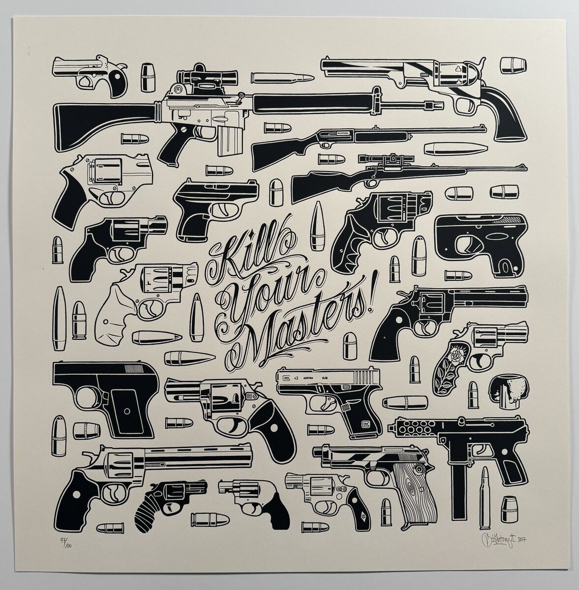 Mike Giant “Kill Your Masters” Limited Edition Print Mike Giant “Kill Your Masters” Limited Edition Print