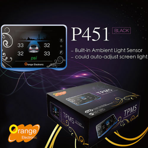 Orange P451 TPMS 4Wheel OTO Wireless Auto-Locate Tire Pressure Monitoring System - Bild 3 von 10