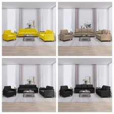 3-tlg. Sofagarnitur mit Kissen