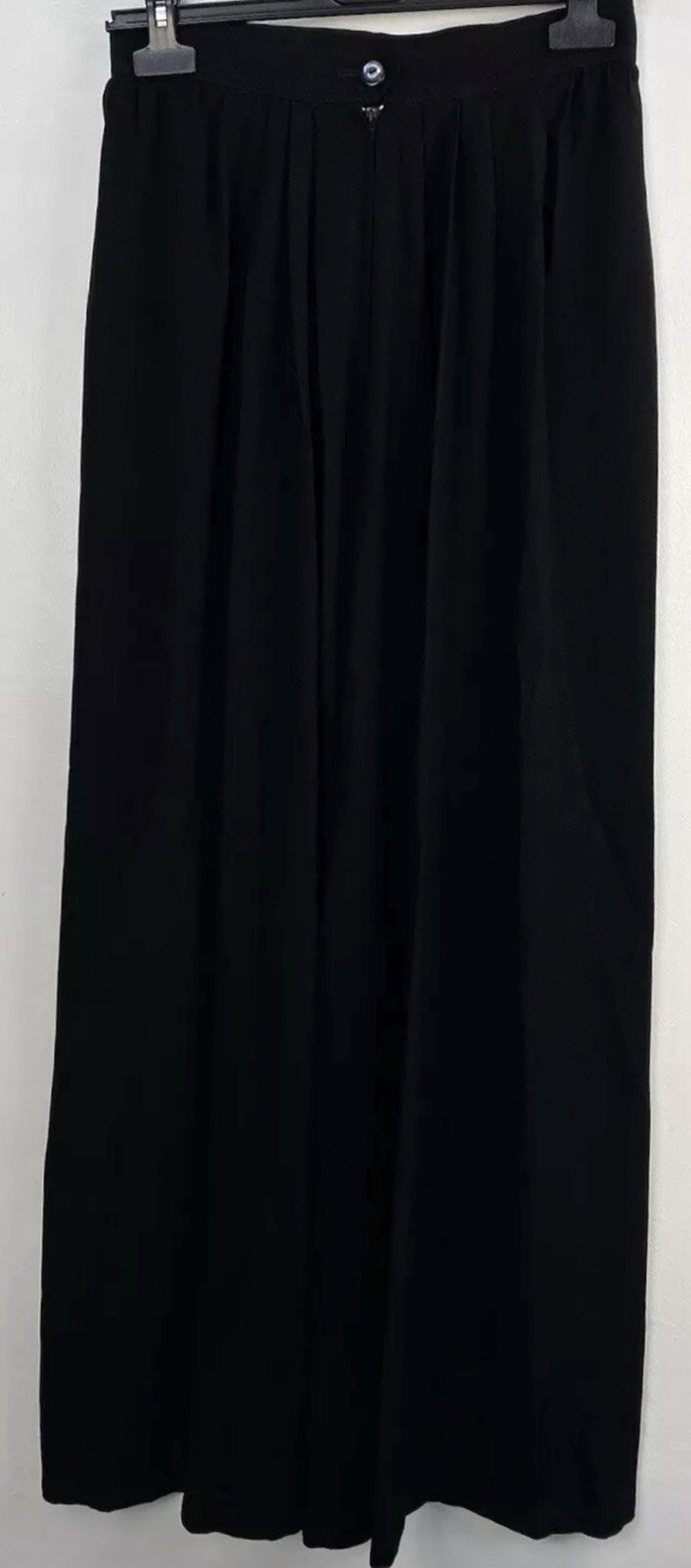 Maxi gonna float nera vintage YVES SAINT LAURENT variante taglia 40 UK 28"