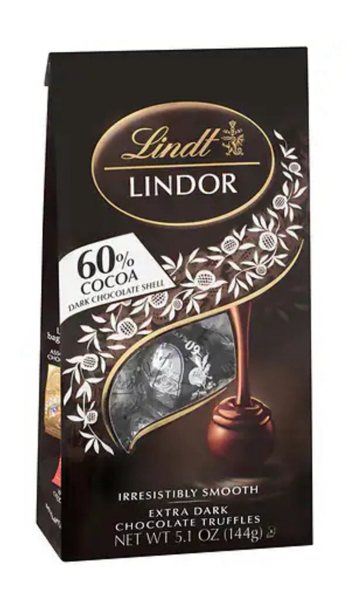 🟢 New Exclusive Lindt Lindor 60% Cocoa Extra Dark Chocolate