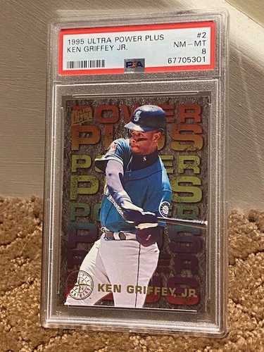 1995 Ultra Power Plus Ken Griffey Jr Insert Card PSA 8 NEW CLEAN CASE