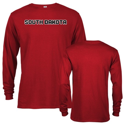 University of South Dakota Coyotes Arched Text Long Sleeve T-Shirt - Picture 6 of 15