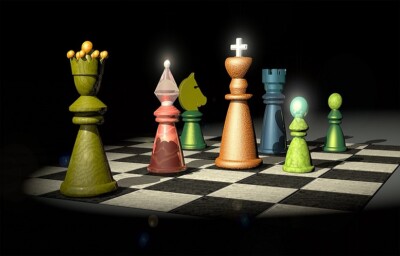 CHESS GAME *2x3 FRIDGE MAGNET* THE QUEEN'S GAMBIT KING QUEEN BISHOP KNIGHT PAWN