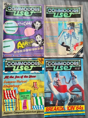 Vintage Commodore User Magazine Bundle 1984/85