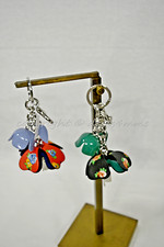 NWT Coach Floral Resin PVC Tea Rose Key Chain Charm F58517 Beautiful Accessory