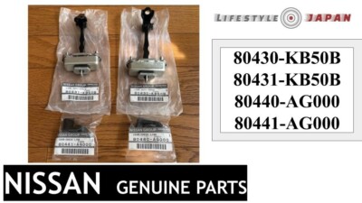 NISSAN Genuine Front Door Link & Cover Set 80430-KB50B 80440-AG000