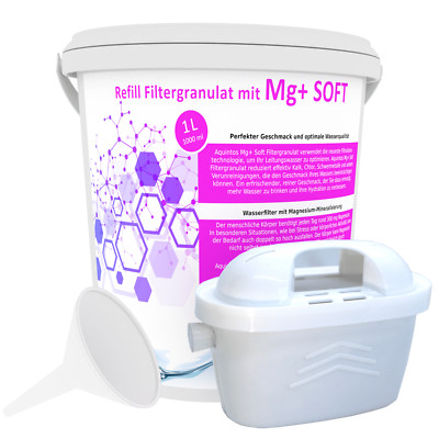 Mg+ Soft Nachfüll Set Wasserfilter passt für Brita Maxtra AquaSelect Unimax BWT