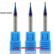 3Pcs 1MM HRC65 4 Flutes Tungsten Carbide End Mill CNC Milling Cutter Drill Bit