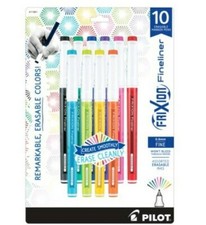 PILOT FRIXION FINELINER ERASABLE ASSORTED INK MARKER PENS FINE 0.6MM NEW
