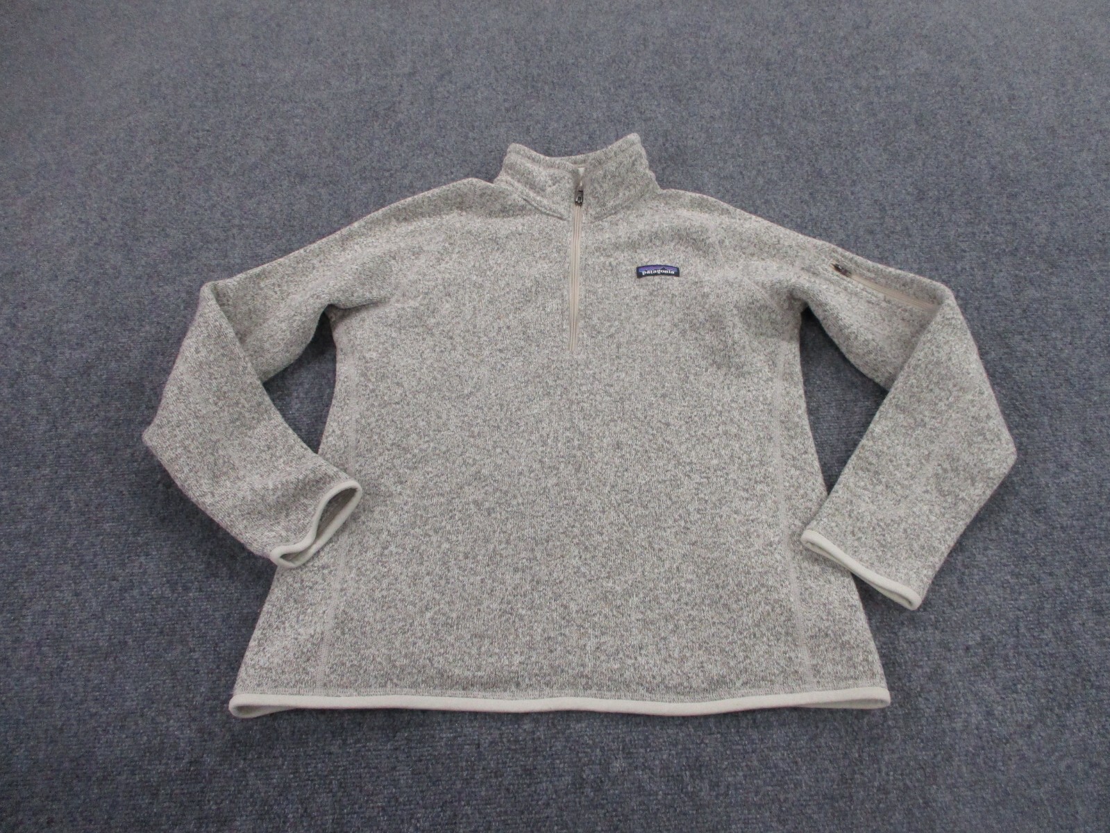 Patagonia Womens L Beige Better Sweater Fleece Jacket for Hiking Camping Outdoors