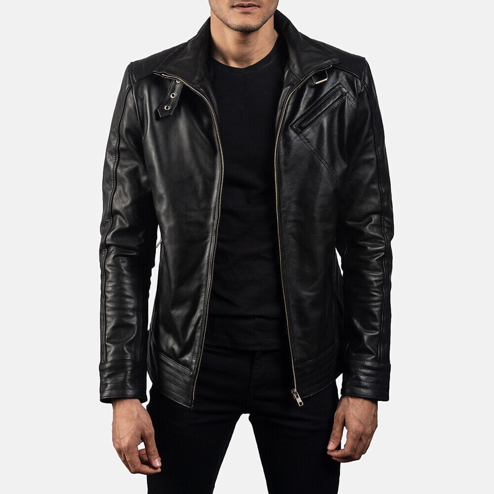 Men's Bomber Jackets Leather Lambskin Elegance and Moder Explore Festive