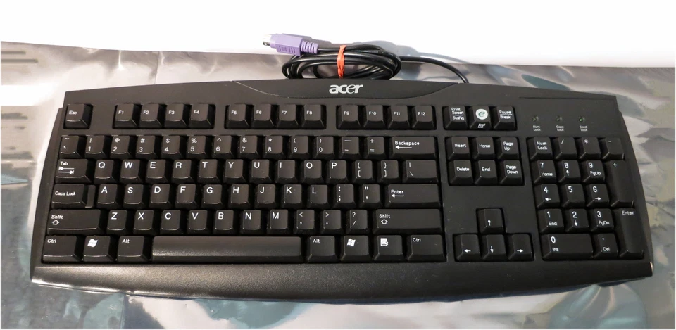 ACER SK-1688 Standad PS/2 Keyboard - Black - Image 2 of 3