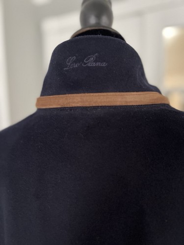 LORO PIANA 100% CASHMERE STORM SYSTEM 100% DOWN COAT NAVY XL PRISTINE RARE - Picture 11 of 24