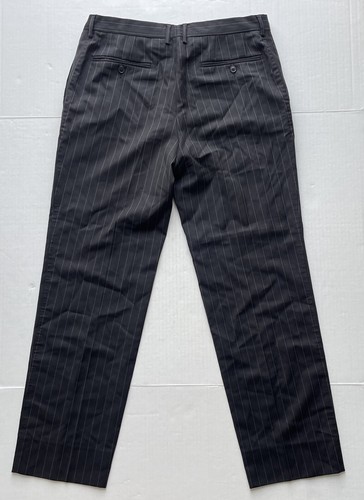 Dolce & Gabbana Mens Pinstripe Flat Front Slim Leg Pants Dress Pants Size IT 54 - Picture 2 of 15