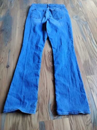 Old Navy Womens 14T Tall Jeans Curvy Mid Rise Stretch Blue Straight 35" Inseam - 第 12/13 張圖片