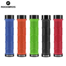 ROCKBROS Bicycle Handlebar Grips 22.2mm Rubber Non-slip Aluminium Lock-on