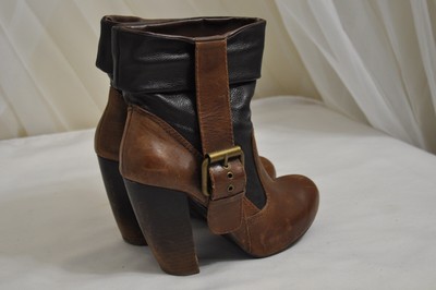 burgundy booties leather