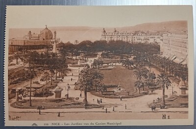 CPA NICE Les Jardins Vus du Casino Municipal