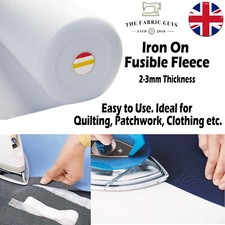 Iron On Fusible Fleece Heat Bonding Easy to Use Bag Making Quilting Crafting DIY