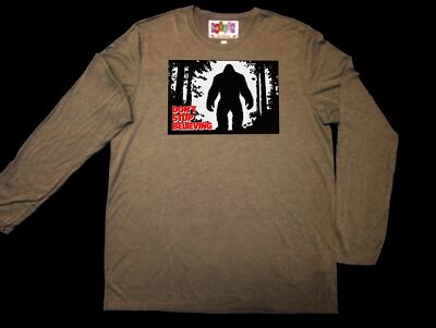 Bigfoot Don't Stop Believing Sasquatch LST  T-shirt, Unisex Tee