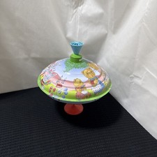 VINTAGE LBZ BOLZ KREISEL GERMANY TIN SPINNING TOP
