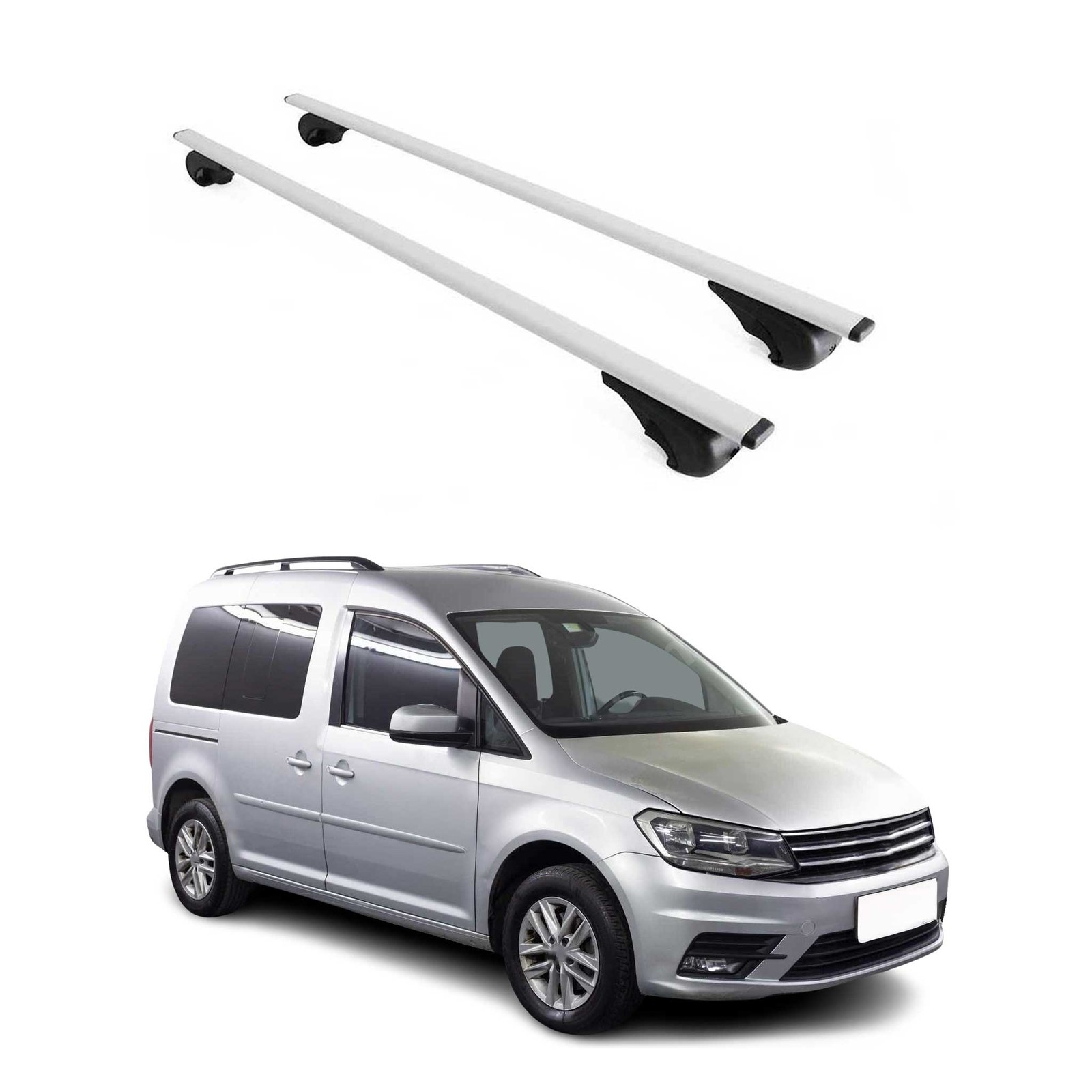 Barres de toit VW Caddy 2015-2020 transversales pour voyages et loisirs