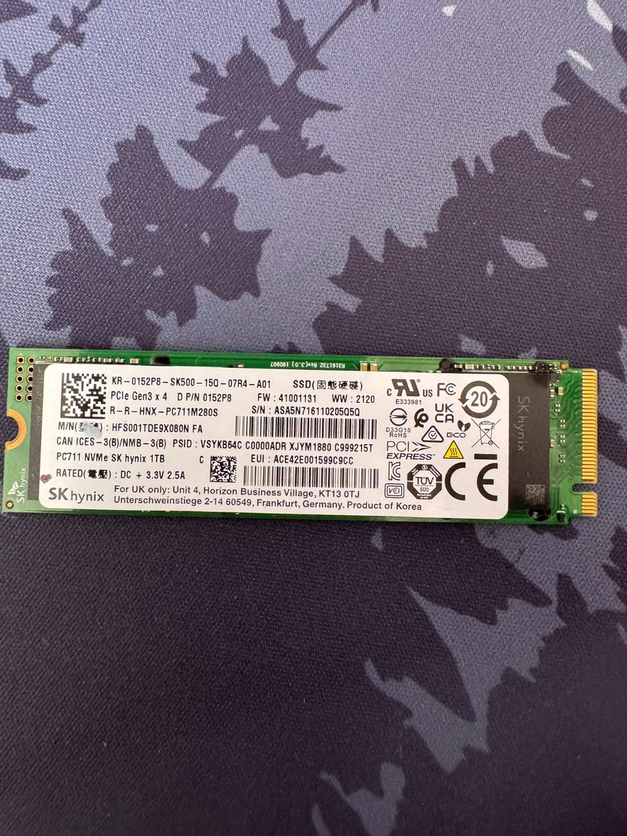 SK hynix PC711 1TB, M.2 2280 Internal SSD - HFS001TDE9X080N for
