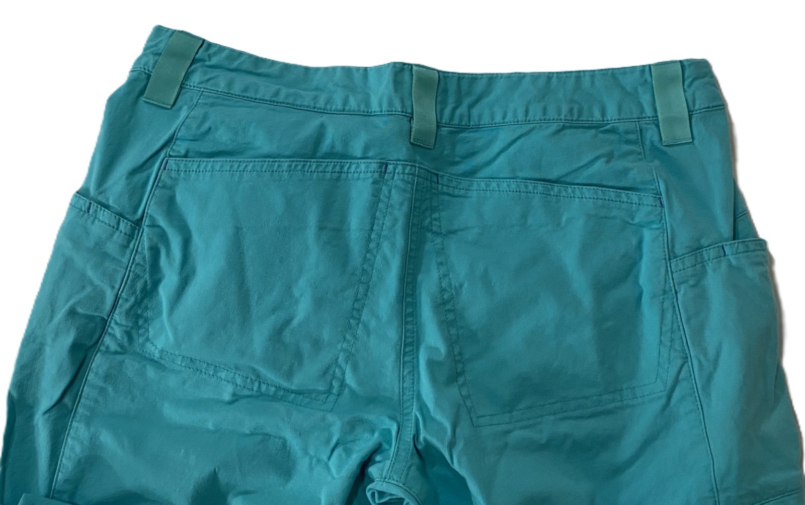 PATAGONIA Venga Rock Pants Sz=6 Turquoise & Blue Climbing Hiking 2 Pair Sz=31x31 thumbnail 13