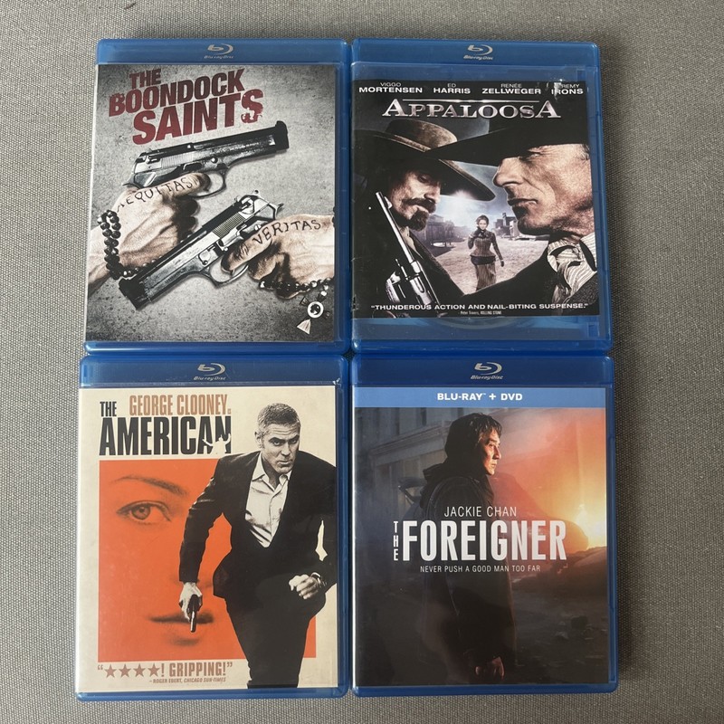 Action Blu-ray Bundle ( Clooney, Jackie Chan, Viggo Mortenson, & Ed Harris)