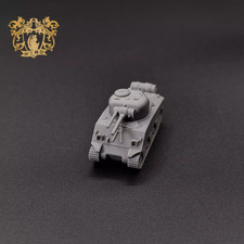 3D Printed 1/144 U.S. M4A3E8 Flameout Type Tank Uncolored Model