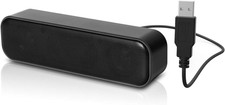  Upgraded USB Computer /Laptop Speaker with Stereo Sound  Enhanced Bass, Porta