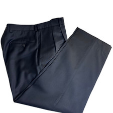 Jos A Bank Executive Collection Pleated Front Pants Preppy Wool Size 34R