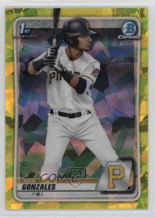 2020 Bowman Chrome Draft Sapphire Edition Yellow /99 Nick Gonzales #BD-81 1oq8