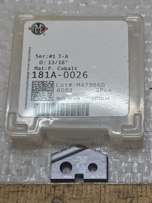 #ad NIB 182A 0026 13 16quot; ALLIED SPADE DRILL INSERT BIT. AMEC PREM COBALT TiALN NEW $19.00