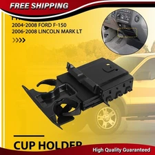 Dashboard Cup Holder Insert For Ford F150 2004-2008 Black Plug in Cup Holder