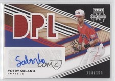 2020 Elite Extra Edition DPL Material Signatures Black Yoffry Solano Auto fm0