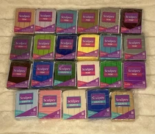 Sculpey Premo & Sculpey  III Oven Bake Clay,Lot of 23 -2 oz blocks many Colors!!
