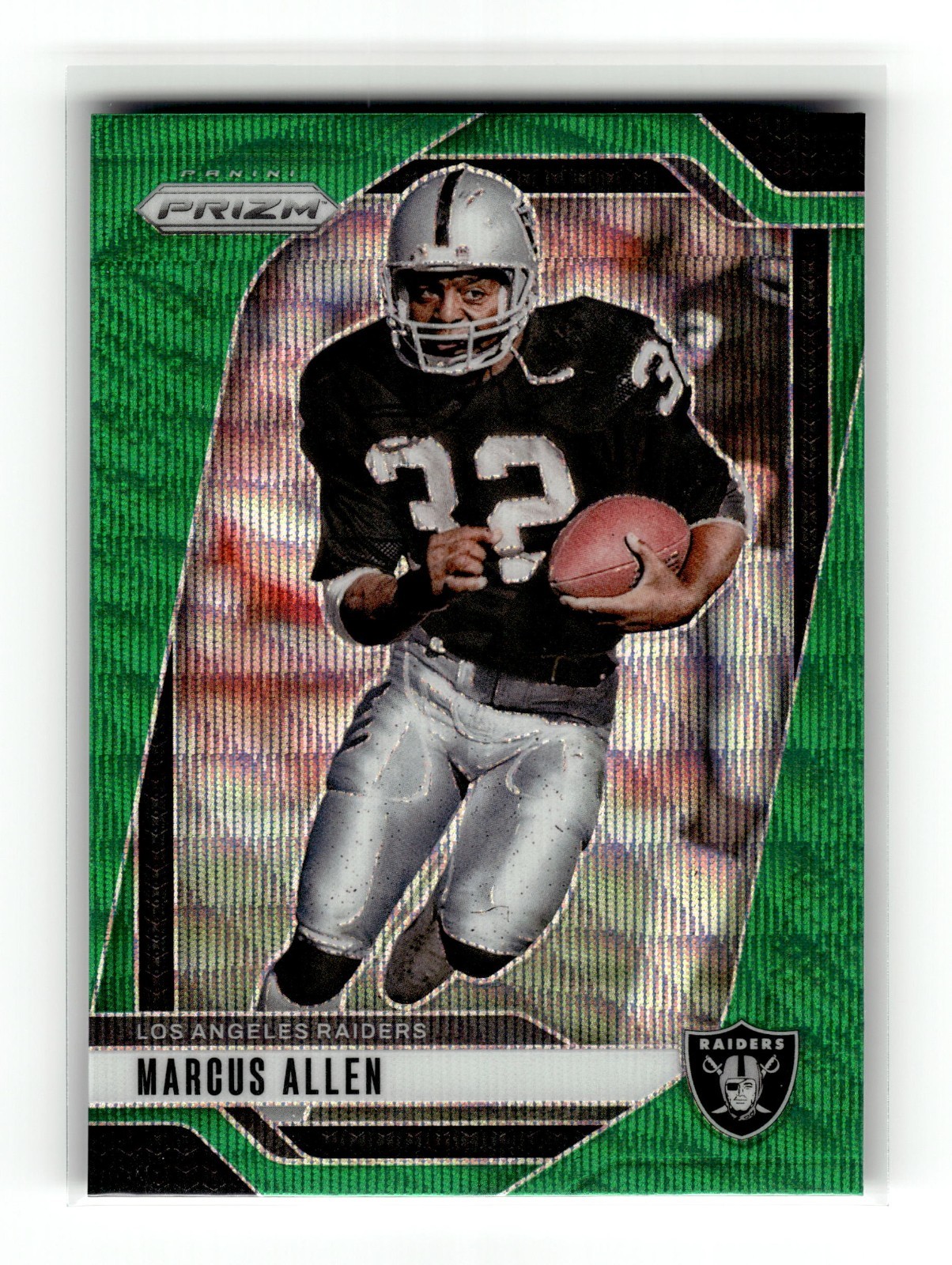 Marcus Allen 2024 Panini Prizm #155 Los Angeles Raiders Green Wave HOF